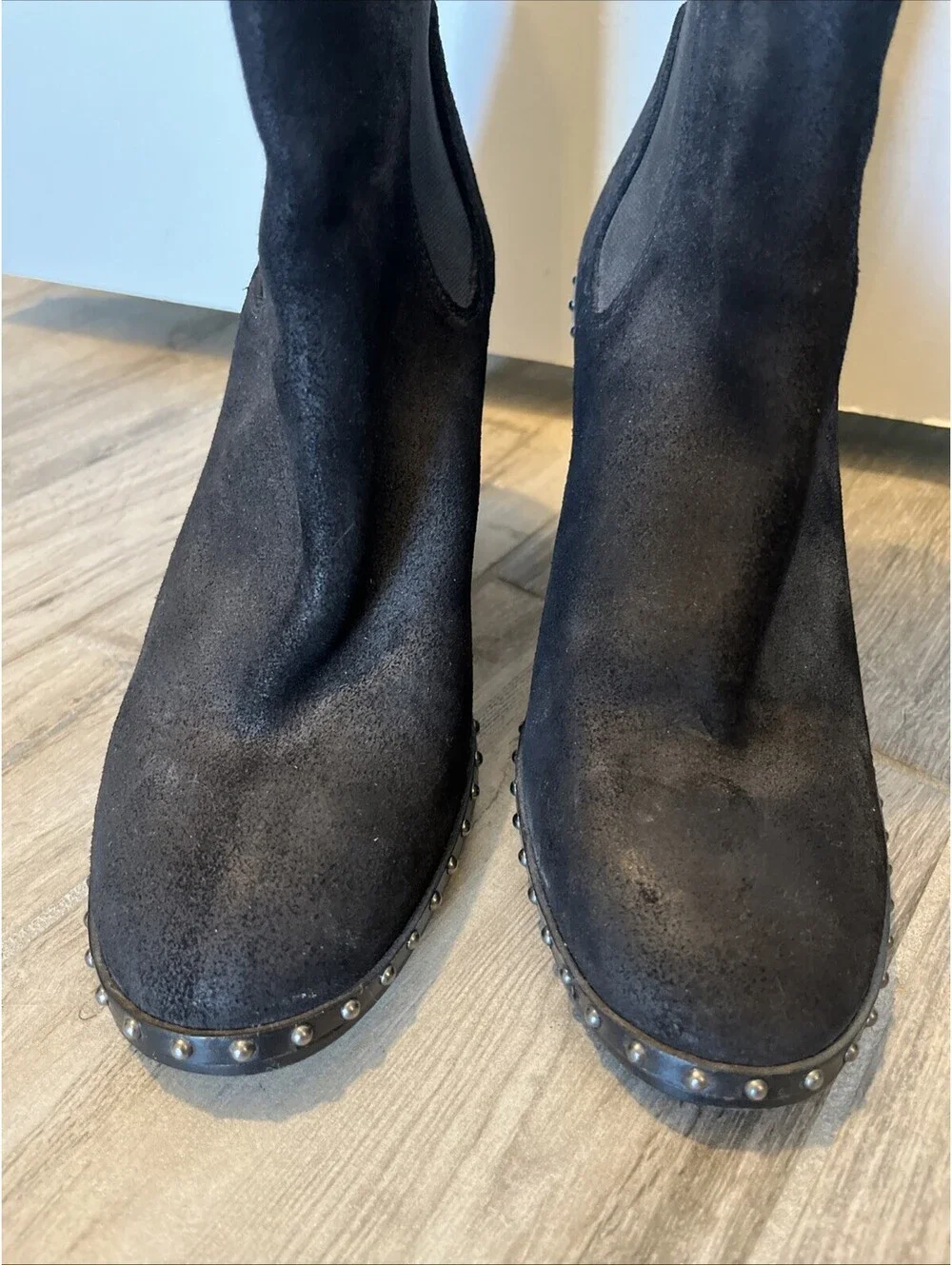 RAG AND BONE LADIES BLACK CHELSEA ANKLE BOOTS SIZE IT37/US7 MADE IN ITALY
